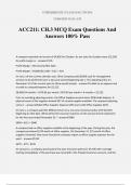 ACC211: CH.3 MCQ Exam Questions And Answers 100% Pass