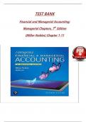 Test Bank for Horngren's Financial & Managerial Accounting The Managerial Chapters, 7th edition by Tracie Miller-Nobles, Brenda Mattison Latest 2024 VERSION ISBN: 978-1292412320