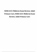 NURS 6531 Midterm Exam Review, Adult Primary Care