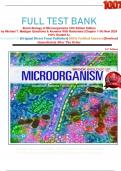 FULL TEST BANK Brock Biology of Microorganisms 16th Edition Edition by Michael T. Madigan Questions & Answers With Rationales (Chapter 1-34) New 2024 100% Graded A+