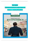 TEST BANK For Essentials of Economics 9th Edition By N. Gregory Mankiw / All Chapters (1-24) Latest 2024 A+