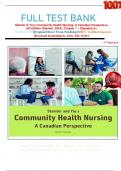       FULL TEST BANK Stamler & Yiu's Community Health Nursing: A Canadian Perspective, 6th Edition (Stamler, 2024), Chapter 1 – 33graded A+   