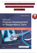 Test bank For Wilkins clinical assessment in respiratory care 8th edition by Huber, Chapters 1-21 complete