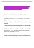  English IV Final Exam Study Guide EXAM QUESTIONS AND ANSWERS (UPDATED AND VERIFIED) GRADED A+   Which statement provides an objective summary of the selection?  A. Hazlitt admires the play because of the fantastical nature of the events that occurs. B. H