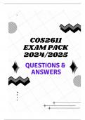 COS2611 EXAM PACK 2024/2025 (QUESTIONS & ANSWERS)