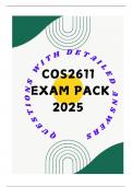 COS2611 EXAM PACK 2025 (QUESTIONS & ANSWERS)