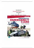 Test Bank For Prehospital Emergency Care 12th Edition By Joseph J. Mistovich, Keith J. Karren latest updated version isbn 9780138223861