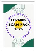 LCP4805 EXAM APCK 2025 