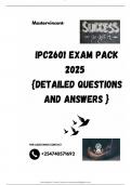 IPC2601 EXAM PACK 2025  {DETAILED QUESTIONS AND ANSWERS }