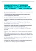 BASIC APPRAISAL PROCEDURES MCKISSOCK EXAM WITH COMPLETE QUESTIONS AND CORRECT ANSWERS 