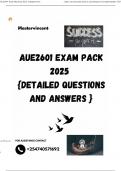 AUE2601 EXAM PACK 2025  {DETAILED QUESTIONS AND ANSWERS }