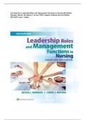 Test Bank For Leadership Roles and Management Functions in Nursing 9th Edition Marquis, Huston All chapters Covered With Complete Solutions Revised Edition 2024-2025 Latest Update