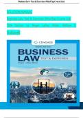 Solution Manual For Business Law: Text & Exercises, 10th Edition by Roger LeRoy Miller, William E. Hollowell, Verified Chapters 1 - 43, Complete Newest Version