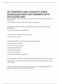 NC PROPERTY AND CASUALTY STATE EXAM QUESTIONS AND ANSWERS WITH SOLUTIONS 2025