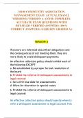 M100 COMMUNITY ASSOCIATION  MANAGEMENT EXAM ACTUAL EXAM 2  VERSIONS (VERSION A AND B) COMPLETE  ACCURATE EXAM QUESTIONS WITH  DETAILED VERIFIED ANSWERS (100%  CORRECT ANSWERS) /ALREADY GRADED A+