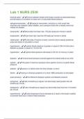 Lab 1 NURS 2530 Latest Questions With Passed Solutions!