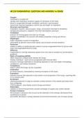 NR 224 FUNDAMENTALS  QUESTIONS AND ANSWERS/ A+ GRADE   Oxygen necessary to sustain life cardiac and respiratory systems supply O2 demands of the body blood is oxygenated through ventilation, perfusion, and transport neural and chemical regulators control 