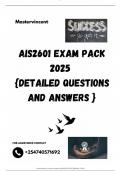 AIS2601 EXAM PACK 2025  {DETAILED QUESTIONS AND ANSWERS }