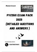 PYC1501 EXAM PACK 2025  {DETAILED QUESTIONS AND ANSWERS }