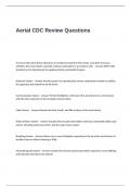 Aerial CDC Exam  Review Questions and Answers