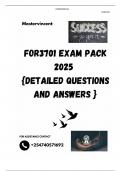 FOR3701 EXAM PACK 2025  {DETAILED QUESTIONS AND ANSWERS }