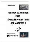 FOR3704 EXAM PACK 2025  {DETAILED QUESTIONS AND ANSWERS }