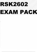 RSK2602 EXAM PACK 2024