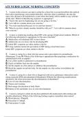 ATI NURSE LOGIC NURSING CONCEPTS ( LATEST 2024 / 2025 ) ACTUAL QUESTIONS AND ANSWERS 100% CORRECT