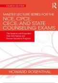 Master Lecture Series for the NCE, CPCE, CECE, and State Counseling Exams 4th Edition PDF 