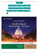 Test Bank South-Western Federal Taxation 2025: Individual Income Taxes, 48th Edition By James Young|| All  Chapters  Included|| Latest Edition