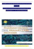 TEST BANK For Edmunds' Pharmacology for the Primary Care Provider, 5th Edition by Constance Visovsky, Verified Chapters 1 - 73, Complete Newest Version