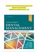 TEST BANK For Little and Falace's Dental Management of the Medically Compromised Patient, 10th Edition by Craig Miller,