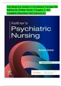 Test Bank For Keltner’s Psychiatric Nursing 9th Edition By Debbie Steele | | 9780323791960 | Chapter 1- 36 | Complete Questions And Answers A+