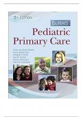 Nr 602 burns pediatric primary care 7th edition maaks starr brady test bank 2024.