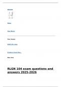 RLGN 104 exam questions and answers 2025-2026 latest update.