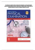 Test Bank For Seidel's Guide to Physical Examination 9th & 10th Edition By Jane W. Ball; Joyce E. Dains; John A. Flynn; Barry S Solomon; Rosalyn W Stewart updated 2024|2025 