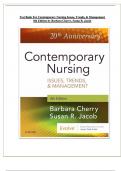 Test Bank For Contemporary Nursing Issues, Trends, & Management 8th Edition by Barbara Cherry, Susan R. Jacob || 2024|2025