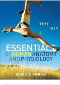 TEST BANK FOR HUMAN ANATOMY PHYSIOLOGY 10TH EDITION BY ELAINE N. MARIEB | ALL CHAPTERS 