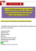 ATI Comprehensive Exit Exam with Questions and Revised Correct Answers & Rationales (2023 / 2024) 100% Guarantee Pass