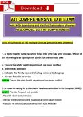 ATI Comprehensive Exit Exam (2023 / 2024) with Questions and Revised Correct Answers & Rationales, 100% Guarantee Pass