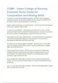 COMP - Galen College of Nursing: Essential Study Guide for Composition and Writing Skills