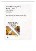 Financial Accounting Theory 8th ed. / William R. Scott / 100 questions and answers, new 2024