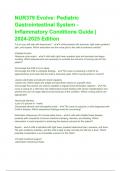 NUR379 Evolve: Pediatric Gastrointestinal System - Inflammatory Conditions Guide | 2024-2025 Edition