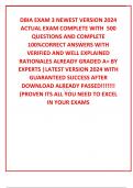 DBIA EXAM 3 NEWEST VERSION 2024 ACTUAL EXAM COMPLETE WITH  500 QUESTIONS AND COMPLETE 100%CORRECT ANSWERS WITH VERIFIED AND WELL EXPLAINED RATIONALES ALREADY GRADED A+ BY EXPERTS |LATEST VERSION 2024 WITH GUARANTEED SUCCESS AFTER DOWNLOAD ALREADY PASSED!!