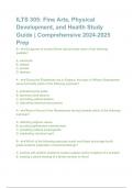 ILTS 305: Fine Arts, Physical Development, and Health Study Guide | Comprehensive 2024-2025 Prep