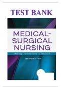 Medical Surgical Nursing 2nd Edition Hoffman Test Bank All Chapters Complete Questions and Answers A+| Chapter 1-73