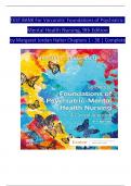 TEST BANK For Varcarolis' Foundations of Psychiatric Mental Health Nursing, 9th Edition by Margaret Jordan Halter, Verified Chapters 1 - 36, Complete Newest Version