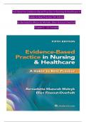 TEST BANK For Evidence-Based Practice in Nursing & Healthcare A Guide to Best Practice 5th Edition by Bernadette Mazurek Melnyk, Ellen Fineout-Overholt, Chapters 1 - 23, Complete Newest Version