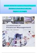 Foundations of Financial Management, 18th Edition SOLUTION MANUAL by Stanley Block, Geoffrey Hirt, Verified Chapters 1 - 21, Complete Newest Version