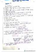 Magnetic effect of electric current handwritten notes 